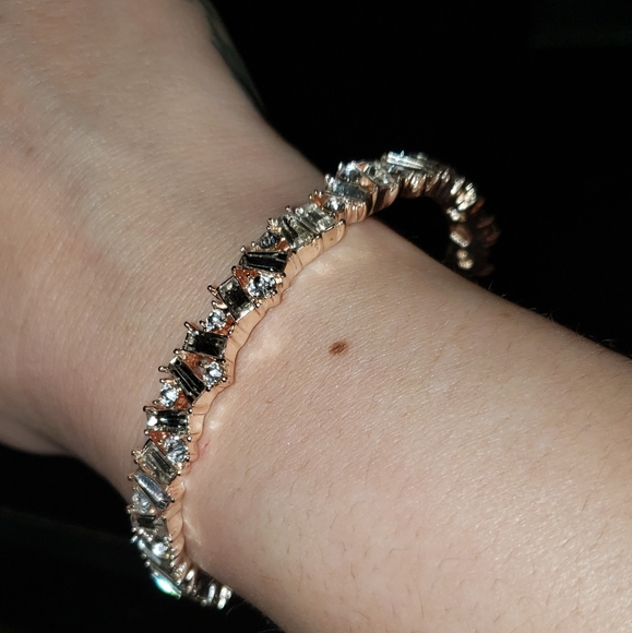 INC Crystal Baguette Slider Bracelet - Picture 2 of 5